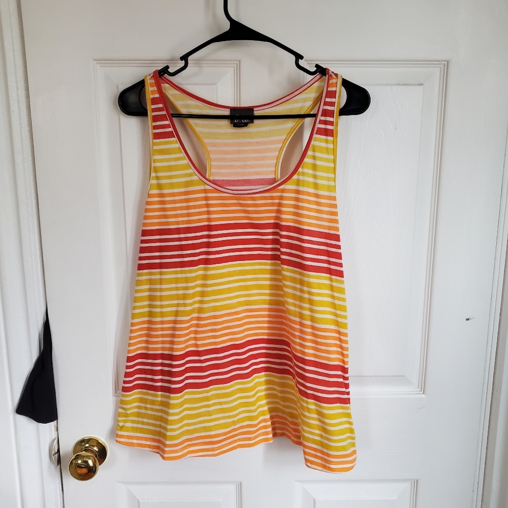 Multicolored Stripped Tank